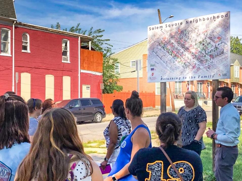 Campus members in the community.