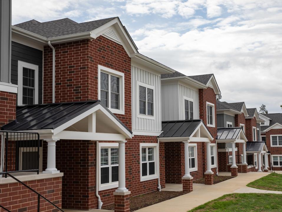 The exterior of campus housing, Springettsbury Apartments