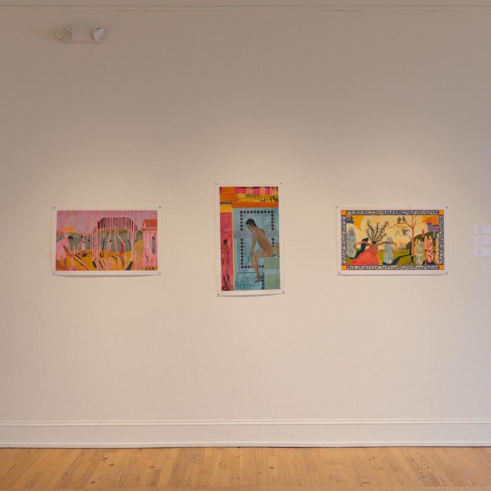A group of paintings by Gabriel Sanchez Carpio