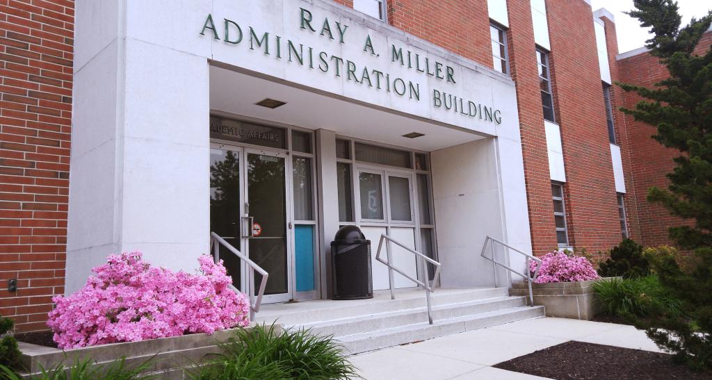 Exterior view of Miller Administration Building 