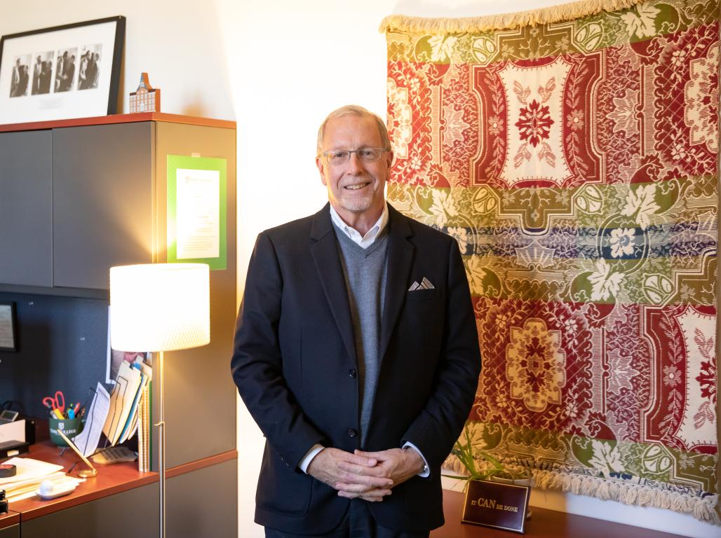 Glenn Miller in his office where he talks about unique items he possesses 