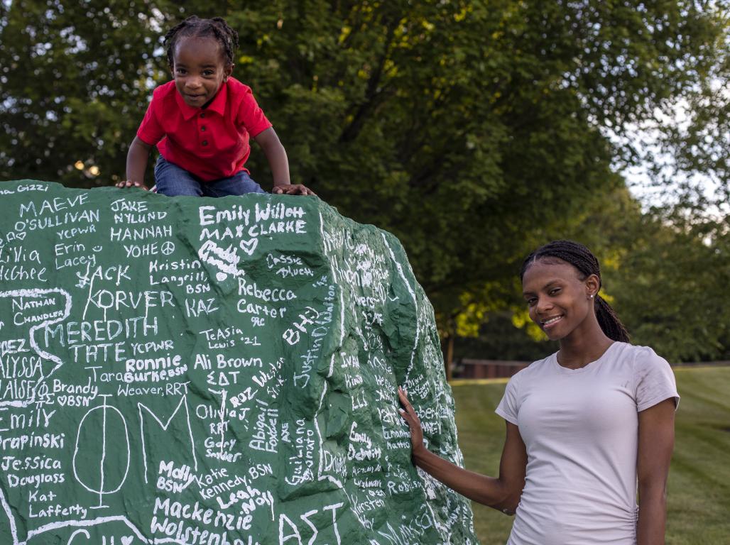 Sherell Robinson, pictured, fought poverty to give her son a new life