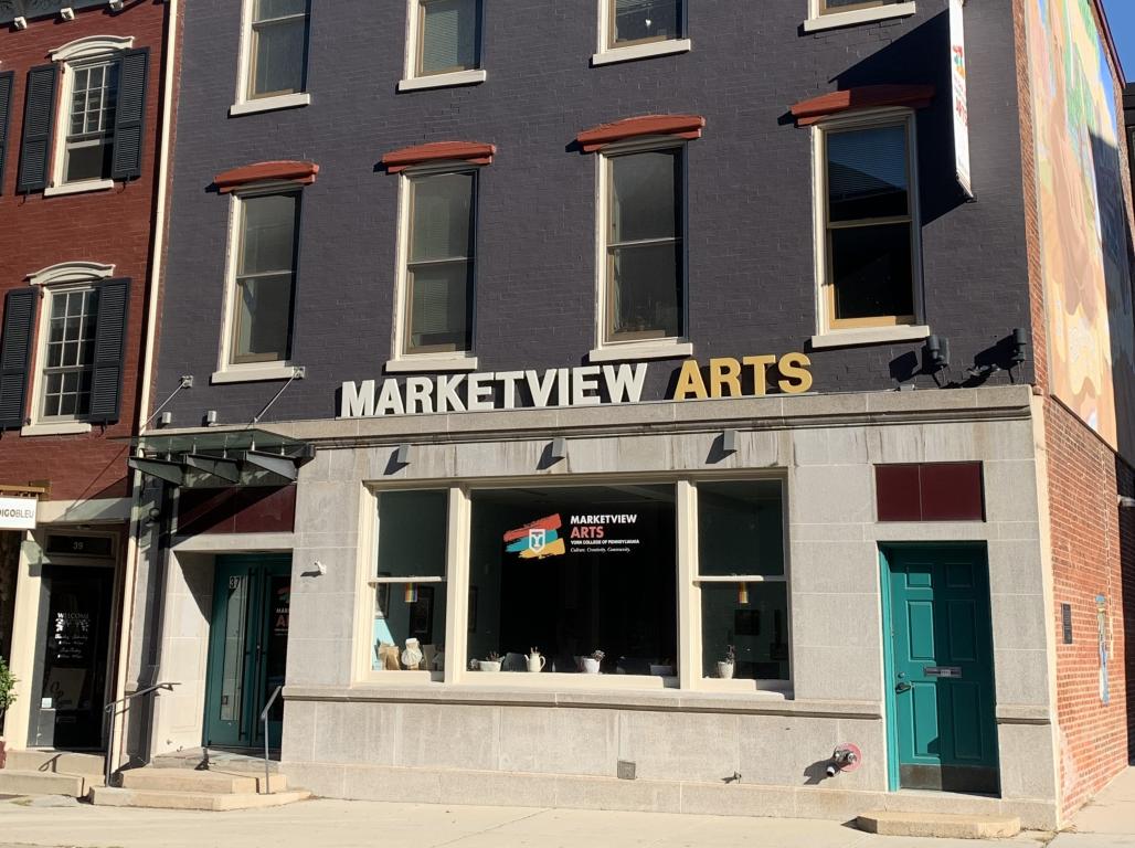 Exterior photo of Marketview Arts building - downtown York, PA.