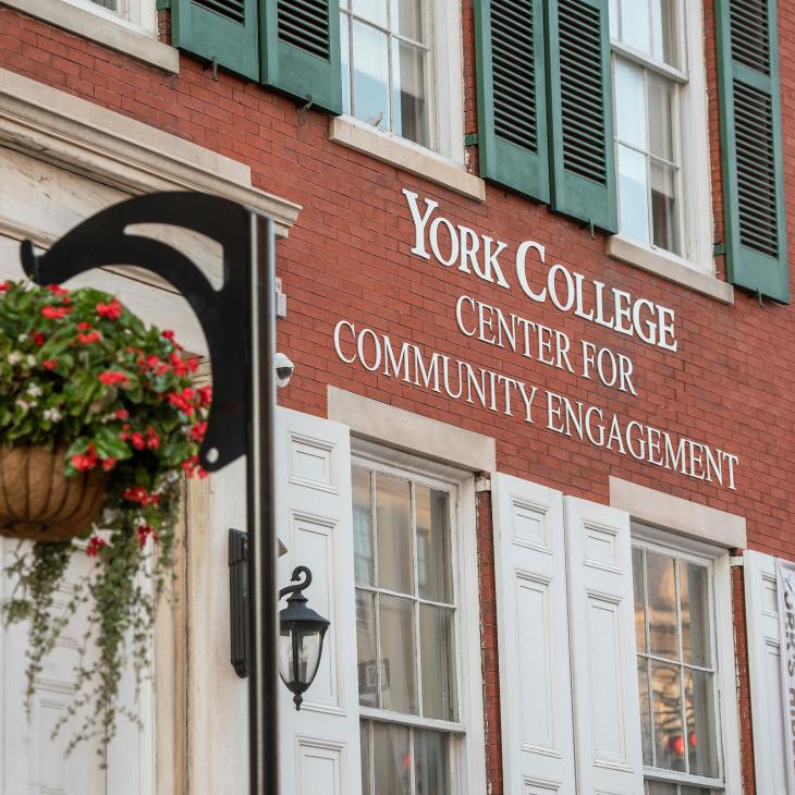 An exterior photo of the Center for Community Engagement.