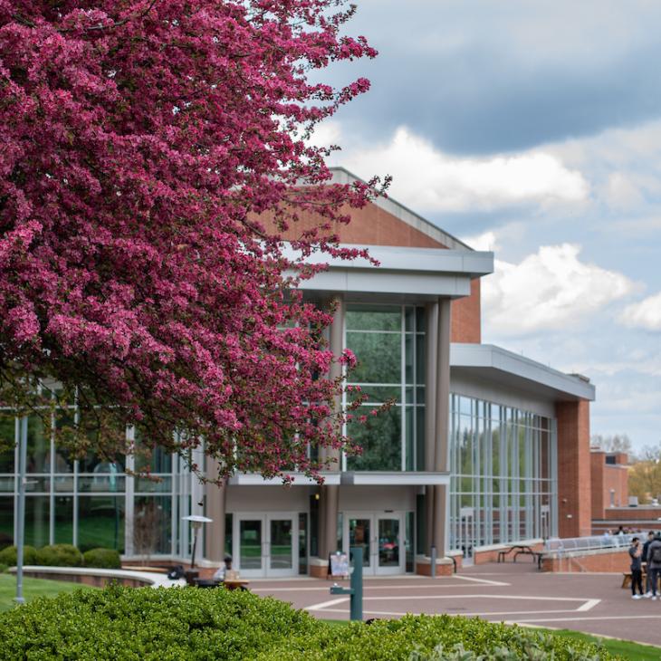 Exterior of Waldner Performing Arts Center.